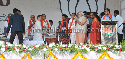 Modi rally in Mangalore